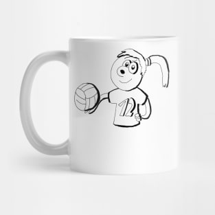 Young female Volleyball player Mug